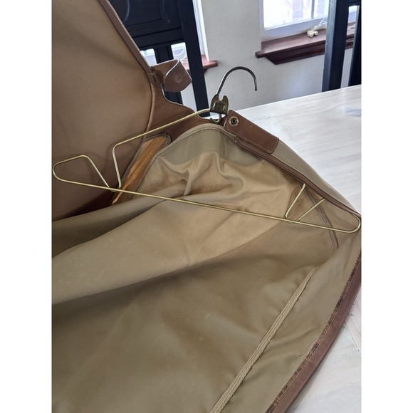 Vtg Ghurka Marley Hodgson #83 The Packet Canvas & Leather Garment Bag 1988 K 198 - Picture 7 of 16
